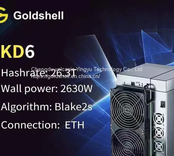 Goldshell KD6 KDA 26.3 ТХ/с 2630 Вт kadena с блоком питания - абсолютно новый ПРЕДЗАКАЗ