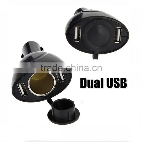 Car Cigar Lighter With Dual Two USB Output in 2A 1A Support for Digital Device Use in Car photo-3