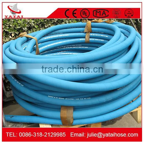 Blue Cloth Covered Temperature Resistant Air Compressor Hose