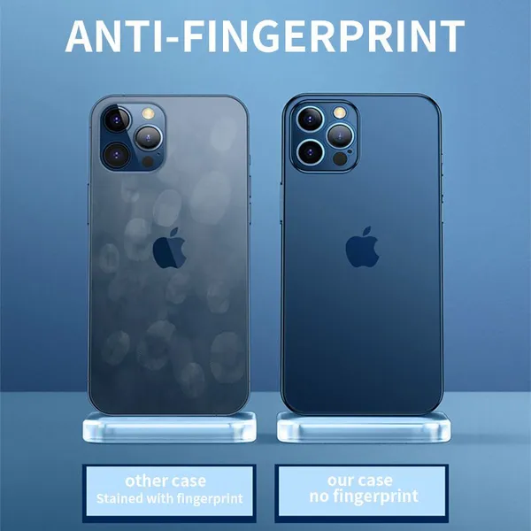 Electroplated Frosted Metal Mirror Mobile Phone Case 12/11/X Pro Lens Ring Anti Slip For Iphone 13/14 Max Transparent Ultra-thin photo-4
