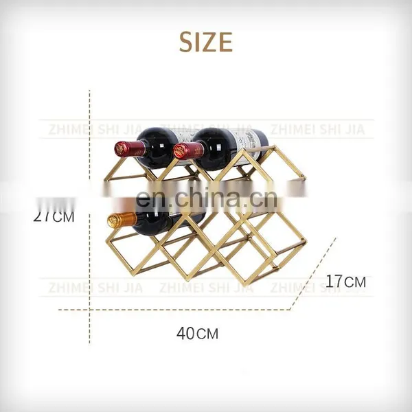 Iron Grape Red Wine Bottle Stand Holder photo-2