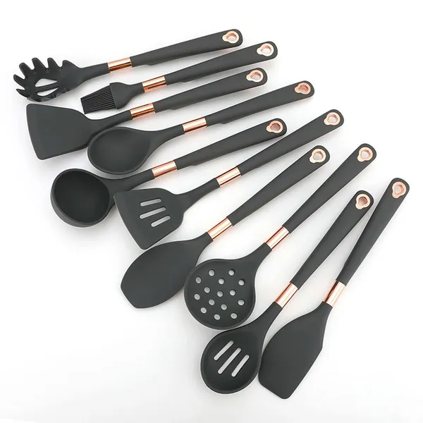 Kitchen Accessories Home and Kitchen Cookware Sets Silicone Cooking Tool Sets Non-Stick Cocina de Silicone Kitchen Utensils Sets photo-3