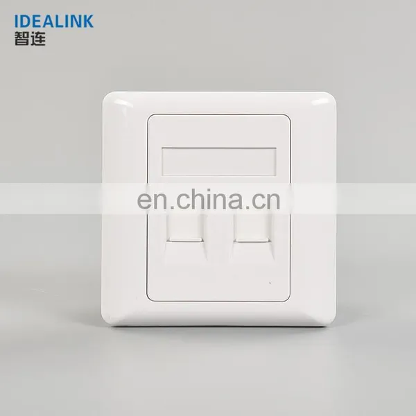 86 Type Standard RJ45 Face Plate White Network Keystone With Face Plate photo-4