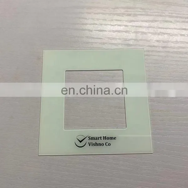 0.7mm Ultra Thin Silk-screen Printed Glass White Ceramic Fritted Printing for Electronic Glass Panel photo-2