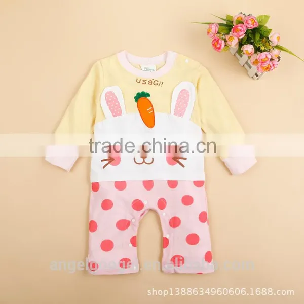 Wholesale Fairy Cartoon Toddlers Baby Romper Climbing Clothes Print Animal Bear Dogs Lions Rabbits & Pandas AG-LA0021 photo-4