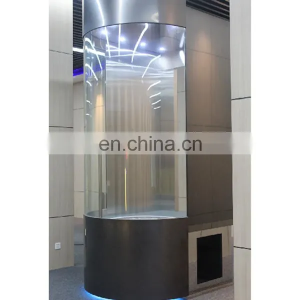 Elevator Safety Lift Panoramic Glass Large Capacity Titanium Stainless Steel Passenger Elevator Best Choice Residential Home photo-4