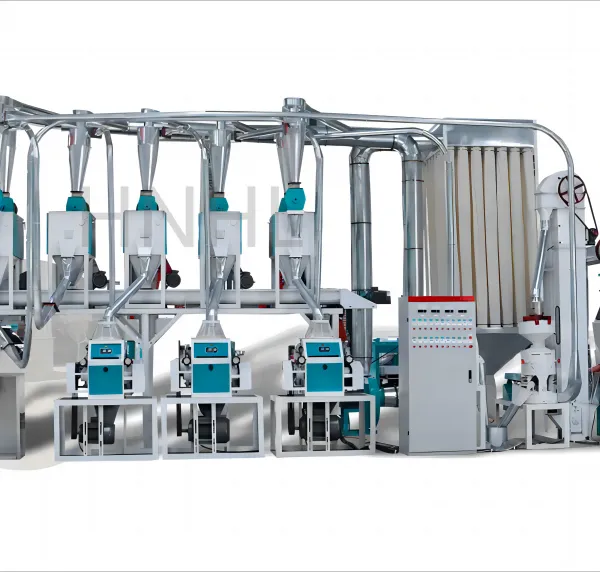Automatic 20tpd Wheat Maize Corn Semolina Rice Roller Flour Griding Machine Wheat Flour Mill Milling Machine