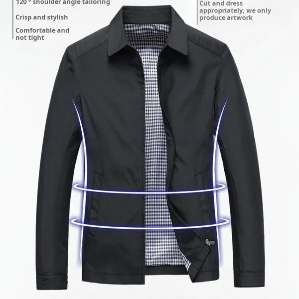 Business Fit Colorful Casual Sports Windproof Waterproof Men's Long Sleeve Sunblock Yoga Jacket photo-2