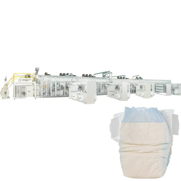 Full Servo Two-piece Pull up Baby Diaper Production Line Baby Diaper Machine Baby Diaper Making Machine photo-3
