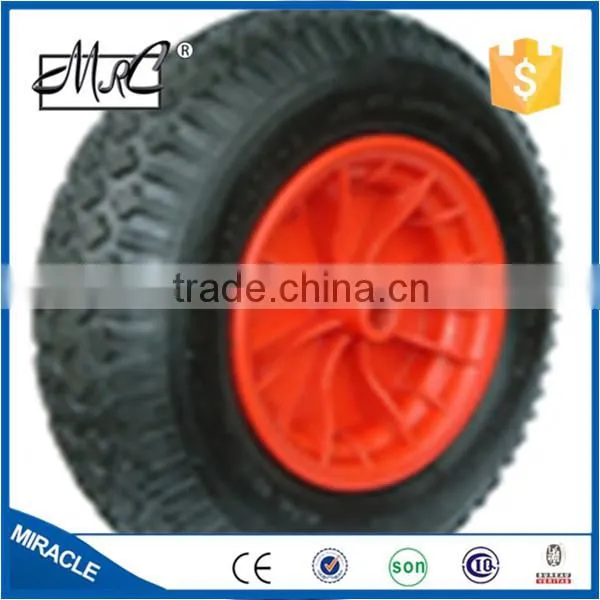 High Quality One Wheel Enclosed Structure Pneumatic Rubber Wheelbarrow Wheel 3.50-6 photo-5