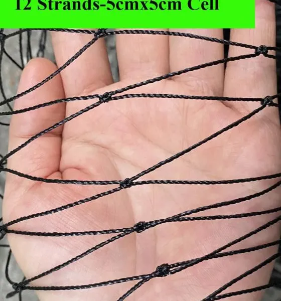 3 Strands Twisted Nylon Bird Net for Fish Breeding Bird Proof Fence Net Cargo Net photo-4