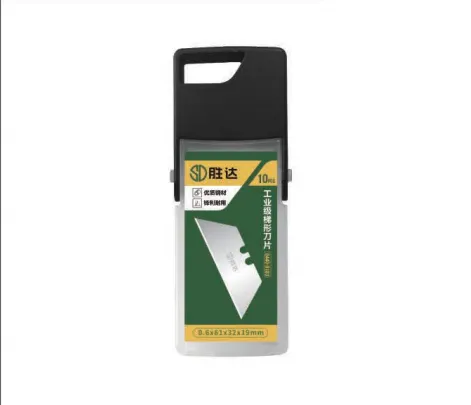 Hojas de corte trapezoidales de grado industrial, hojas de reemplazo de múltiples materiales de alta resistencia SK5 de 0,6×61×32×19 mm