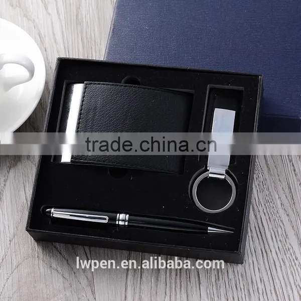Wholesale Business Card Holder and Pen Keychain Gift Set photo-3