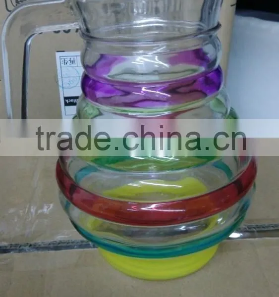 Glass Drinking Water Jug With Plastic Lid photo-2