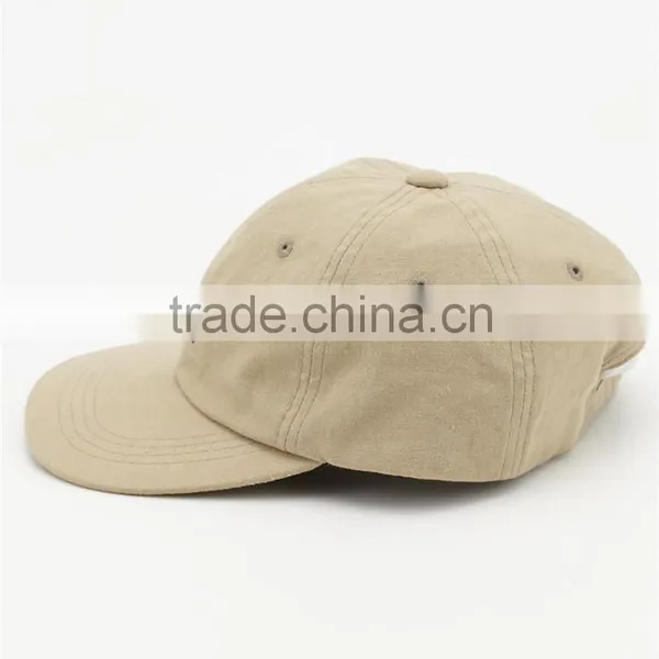 Custom 100% Cotton Blank 6 Panel Baseball Cap photo-3