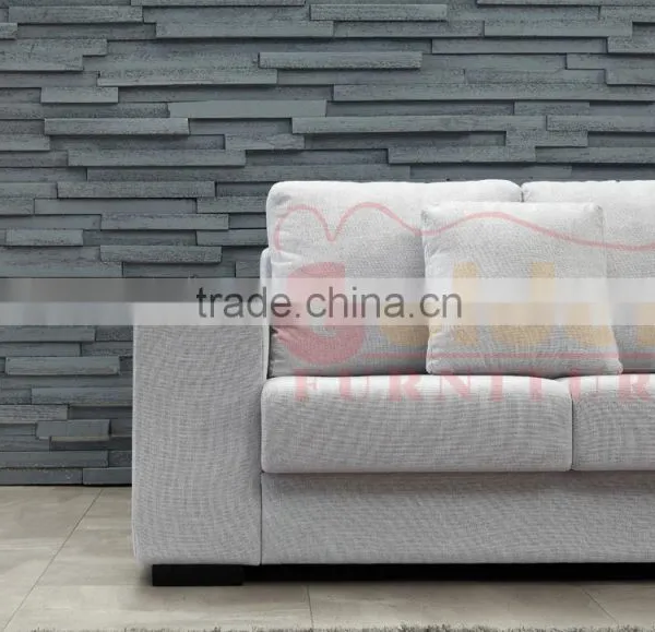 Living Room Furniture White Leather Corner Sofa C01-1 photo-2