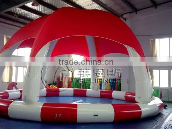 Inflatable Pool 10x10x0.55m PVC Game Pool Inflatable photo-2