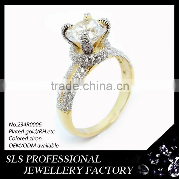 Fashion American Styles Rings Jewelry 2 Gram Gold Beautiful Designs Diamond Ring photo-5