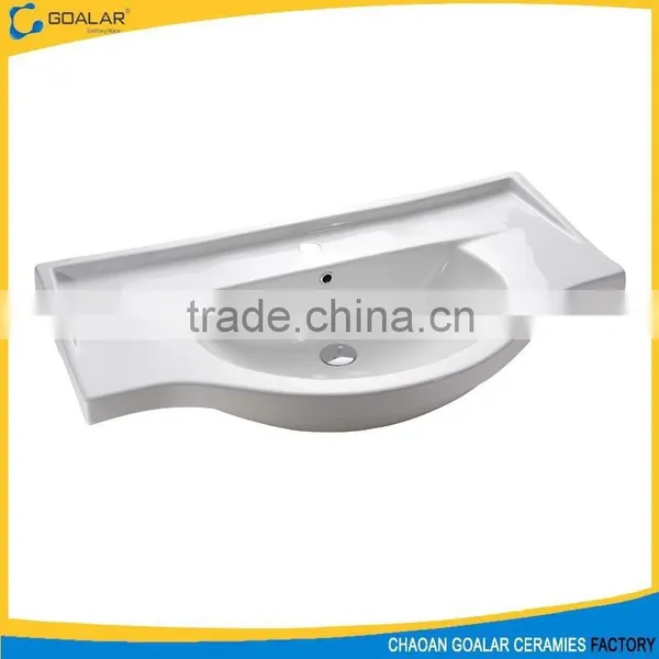 CONSOLLE Many Size Bathroom Sink Ceramic Wash Basin photo-2