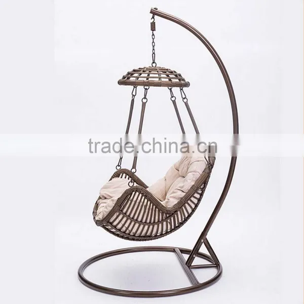 Single Seat Balcony Rattan Springs for Swing Chair Singapore Swing Egg Chair photo-3