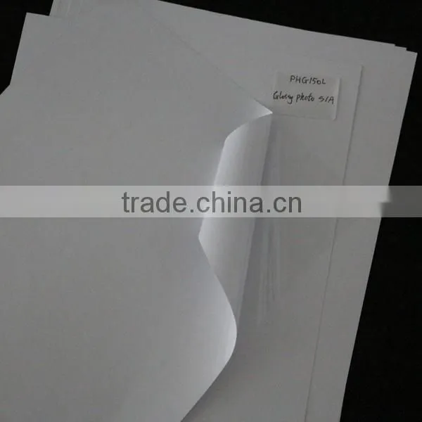 150gsm Waterproof Adhesive-backed a4 Glossy Photo Paper for Dye,pigment Ink photo-4
