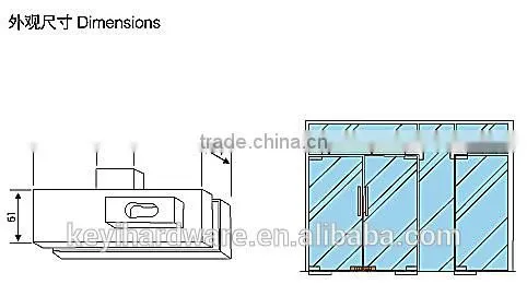 Hot Sales Glass Door Patch Fitting/glass Fitting/glass Door Clamp(V-50) photo-2