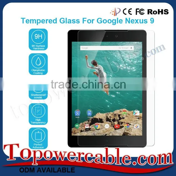 9H Hardnss Tablet Tempered Glass Screen Film Protector For Google Nexus 9 photo-2