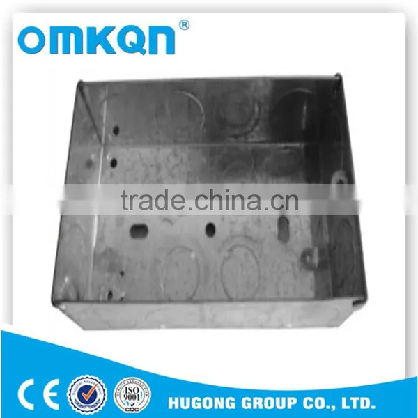 New Products 2016 3x3 BS4662 Electrical Single Gang Galvanized Steel Wall Switch Junction Box in China
