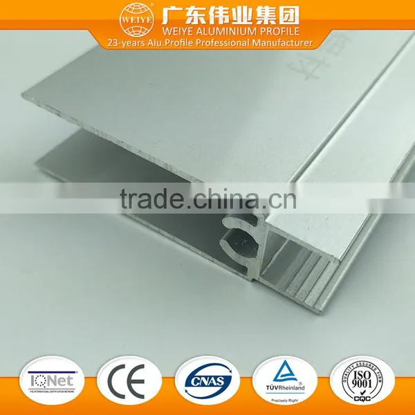 China Electrophoresis Anodized Silver Extrusion Aluminium Profile for Window photo-3