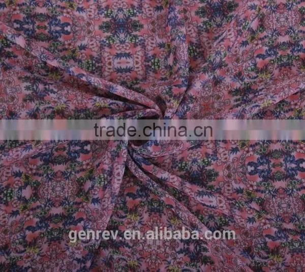 Polyester Fabruic Printed Fabric Design Digital Print Polyester Fabric Printed Chiffon Fabric photo-2