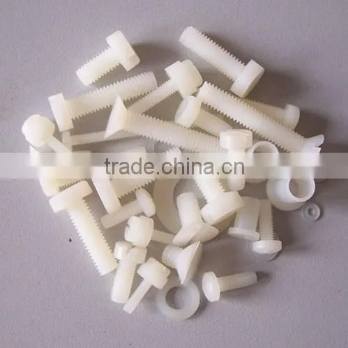 PTFE Wear-resistant Nylon Adding MOS2 Cargo Self-lubricating Properties, Low Wear Resistant Level PA6 / PA66,for Screw and Nut