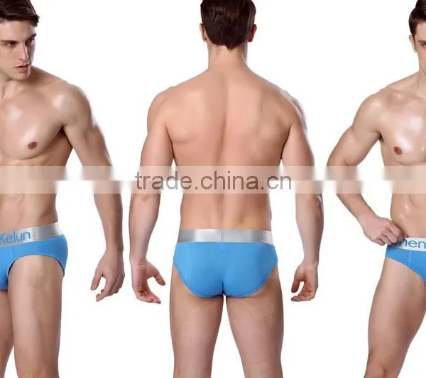 Wholesale OEM Manufaturer Men Pure Cotton Spandex Boxer Briefs The Big Silver Men's Underwear photo-4
