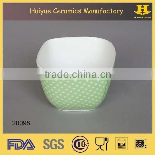 Ceramic Square Cake Bowl, Cake Cup, Color Cake Mould photo-3