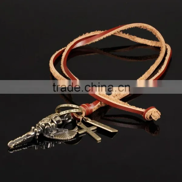 New Products 2016 Bronze Charming Magical Key Charms Pendant With Wing for Men photo-3