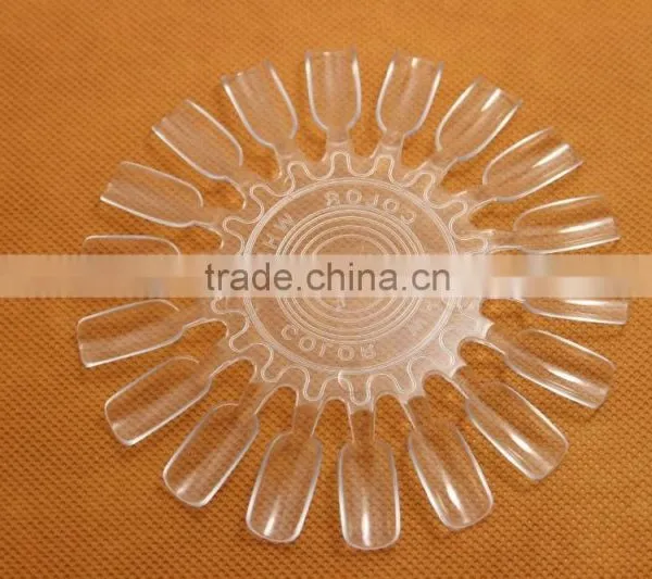 10Pcs Acrylic Nail Art Round Wheel Display Tip Design Parctice Polish Tool photo-2