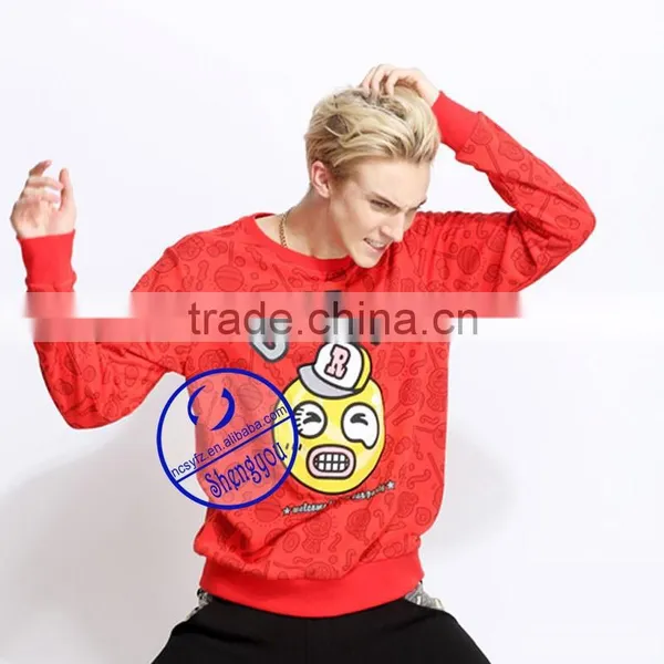 Custom 100% Fleece Polyester Men Full Printed Hoodie Sweatshirts photo-2