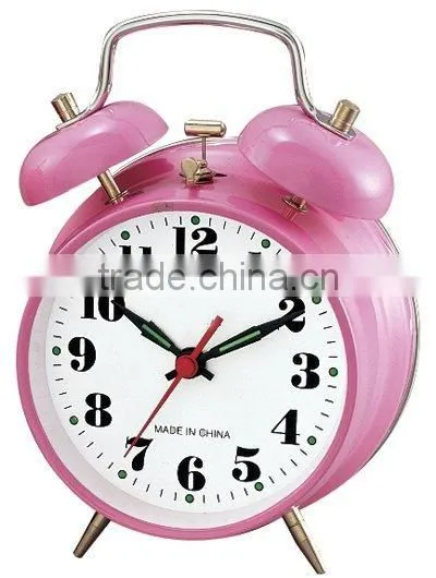 3.5 Inch Metal Case Mechanical Alarm Clock, Desktop Clock, Bedside Clock photo-5