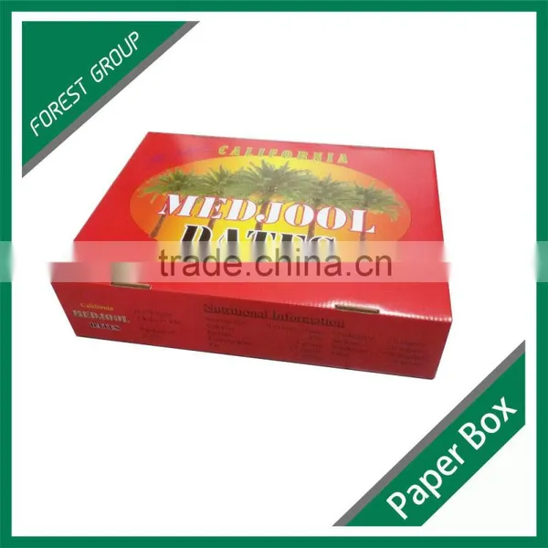 CORRUGATED PACKING BOX FOR DATES PACKAGING TOP AND BOTTOM MOVING FRUIT BOX FOR SALE photo-2