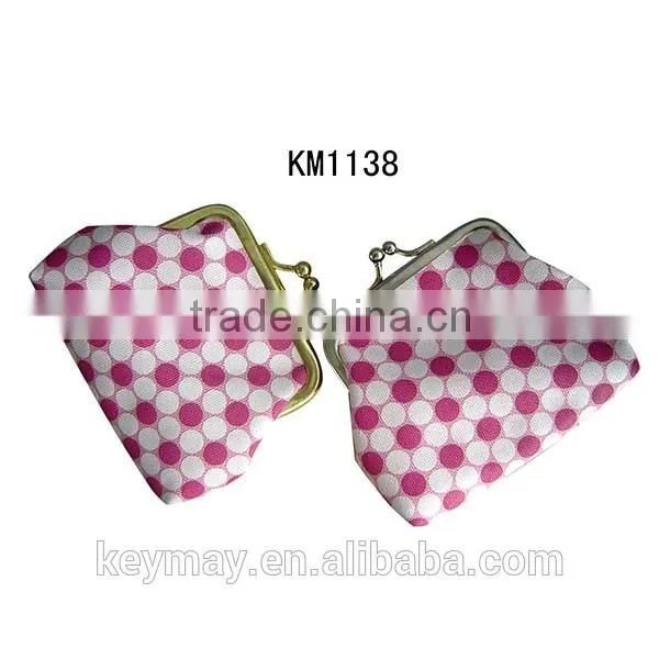 China Supplier Wholesale Polka Dot Printing Girls Cheap Coin Purse photo-2