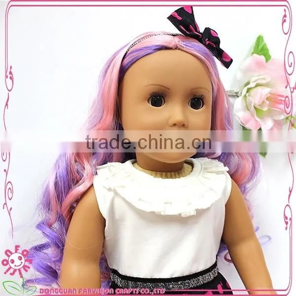 New Arrival Custom Colorful Long Hair Bow Girl Baby Doll for Kids photo-5
