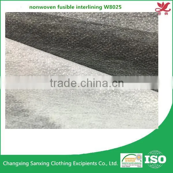 Nonwoven Adhesive Fabric W8025 Fusible Interfacing