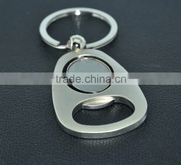 Rotatable Metal Bottle Opener Keychain for Promotion photo-3