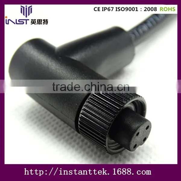 INST M12 90 Degree 3pin Waterproof Connector photo-4