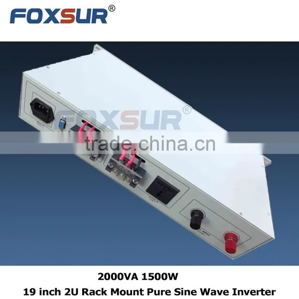 New Design 2000VA 1500W 48V dc to 110V ac Off Grid 19 Inch 2U Rack Mount Pure Sine Wave Inverter for Business Products photo-3