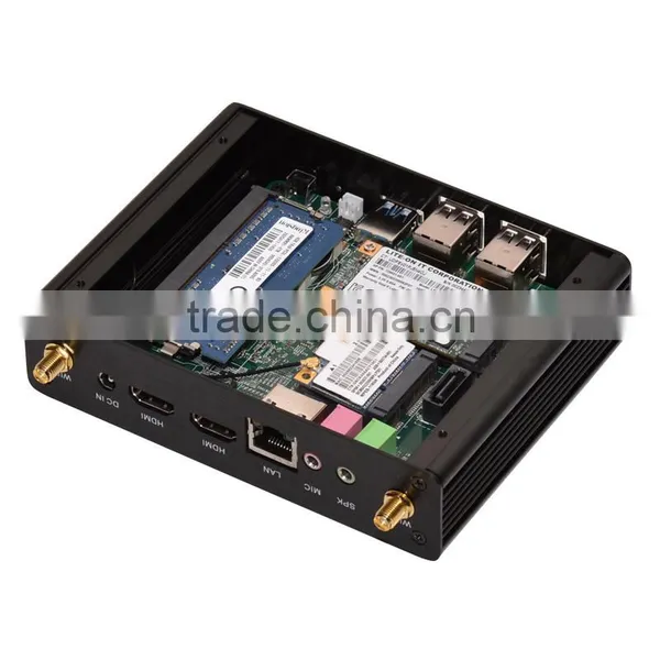 Small pc P5 Personal Mini PC Baytrail Fanless Nuc Mini pc With USB 3.0 Intel Celeron N2810 BayTrail Dual Core 2.0Ghz Mini pc photo-6
