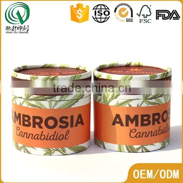 Beautiful Cheap Printed Bio-degradable Round Cardboard Boxes Round Tissue Box for Sale