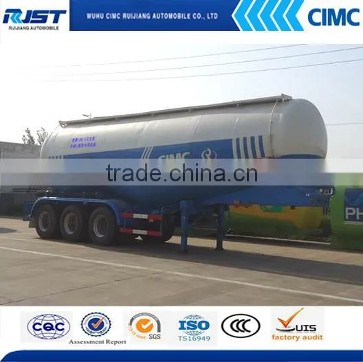 28-60CBM Bulk Powder Tanker Trailer Bulk Cement Tankers For Sale photo-3