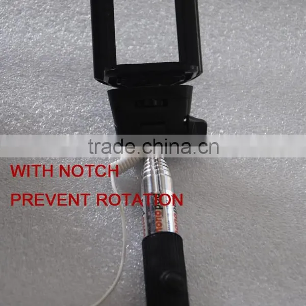 Luxury Wireless Bluetooth Selfie Stick, With Notch Prevent Rotation Cable Take Pole Selfie Stick
