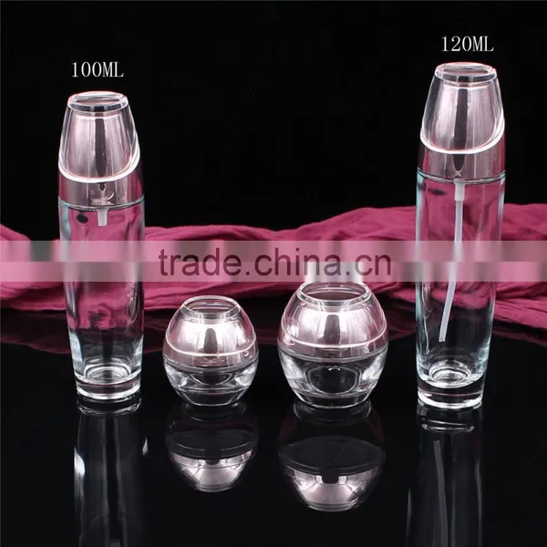 High End 20g Pink Glass Cream Jar photo-3