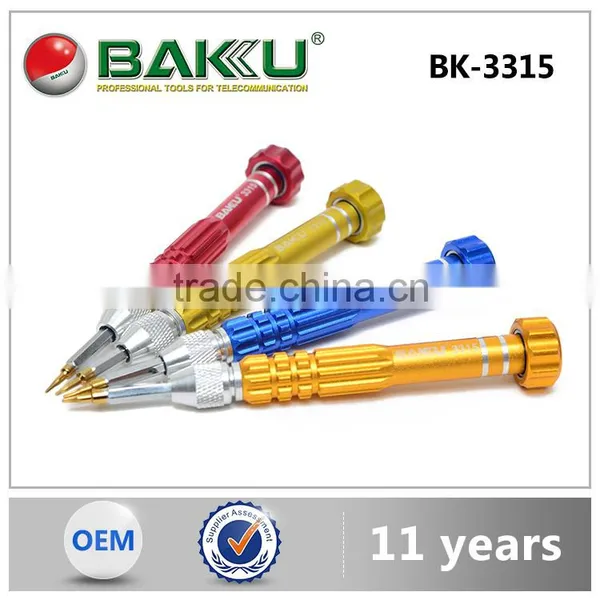 2016 BAKU 5 in 1 Multifunctional Trox Phillips Slotted Pentago Triangle Y Type Precision Screwdriver BK-3315 photo-4